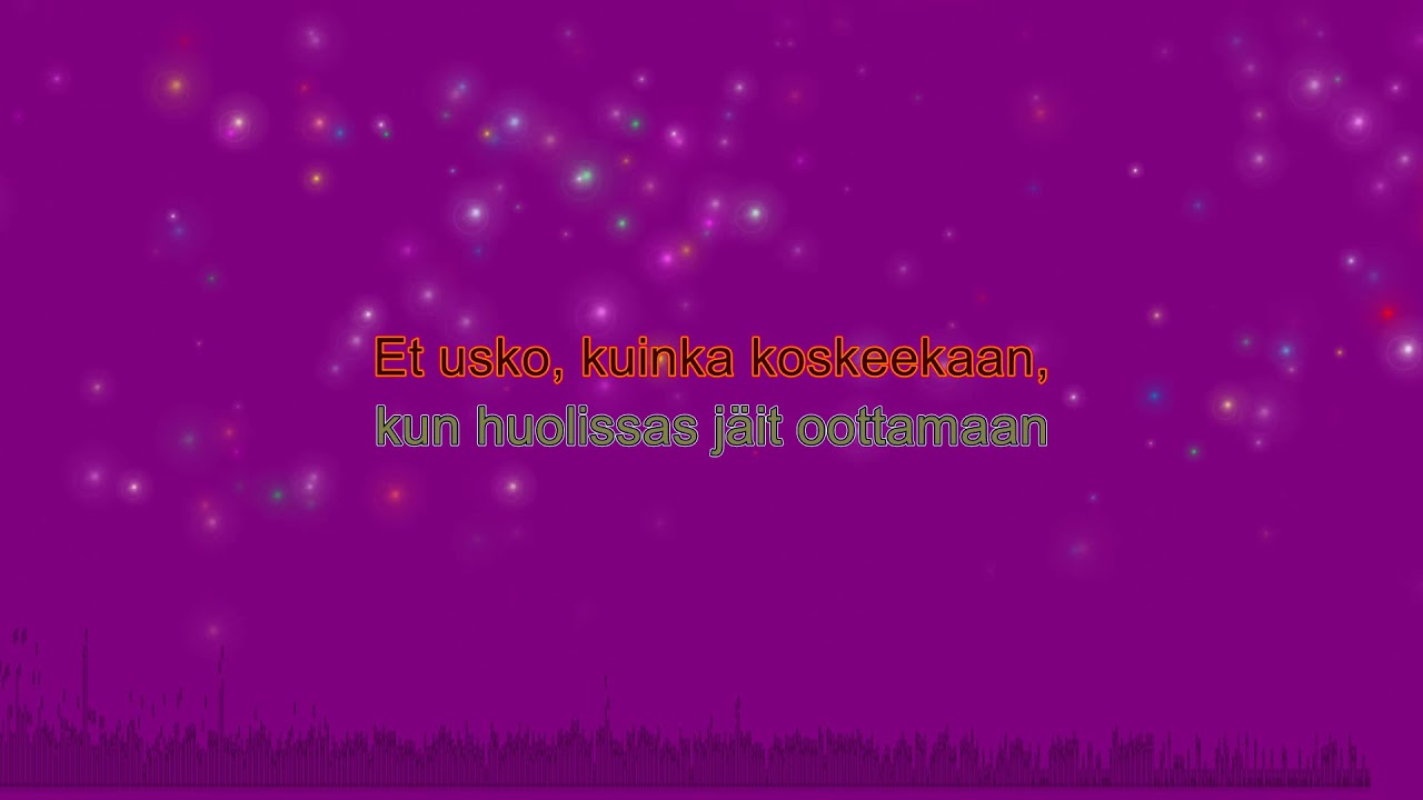 Et usko kuinka koskeekaan