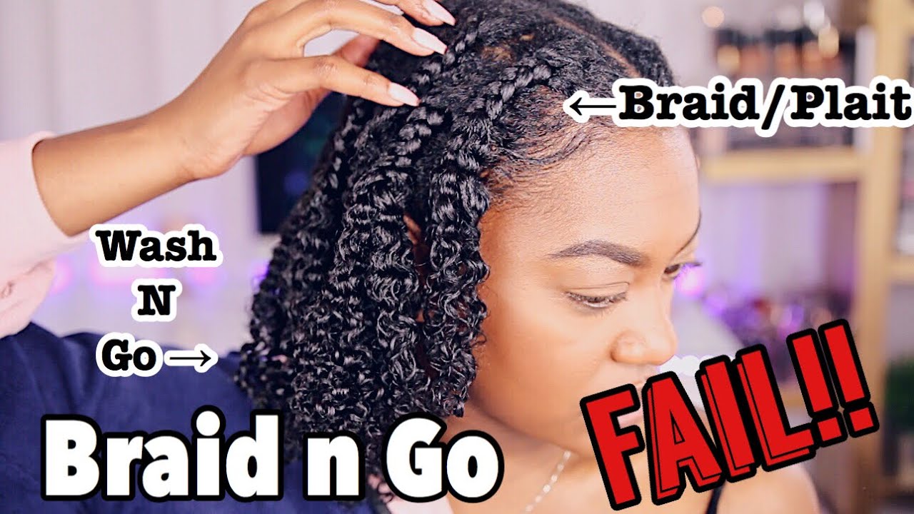 STRETCHED Wash N Go? WTH is a BraidNGo? WATCH THIS VIDEO LMAOOOO