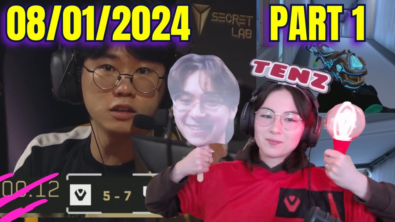[08/01/2024] Kyedae | BIGGEST SEN FAN POV - VCT champions Watchparty | Edited VOD PART 1