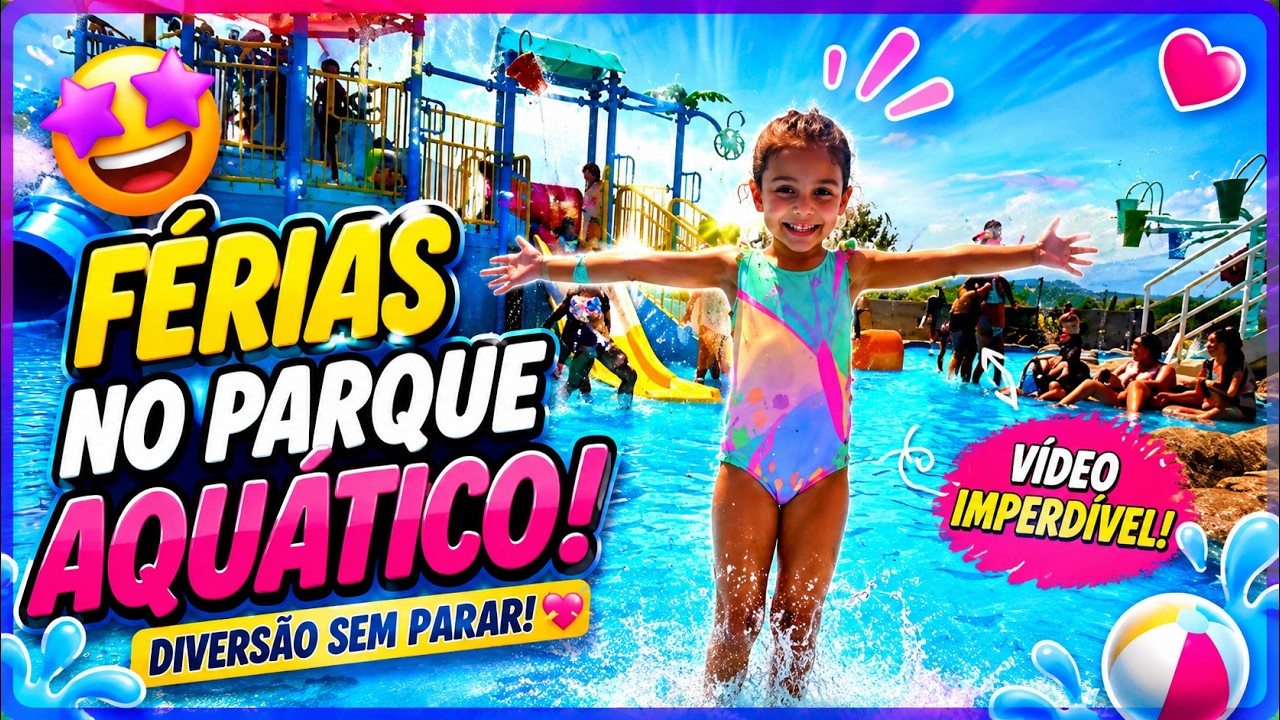 FÉRIAS NO PARQUE AQUÁTICO COM SOFIA/VÍDEO IMPERDÍVEL😍💕