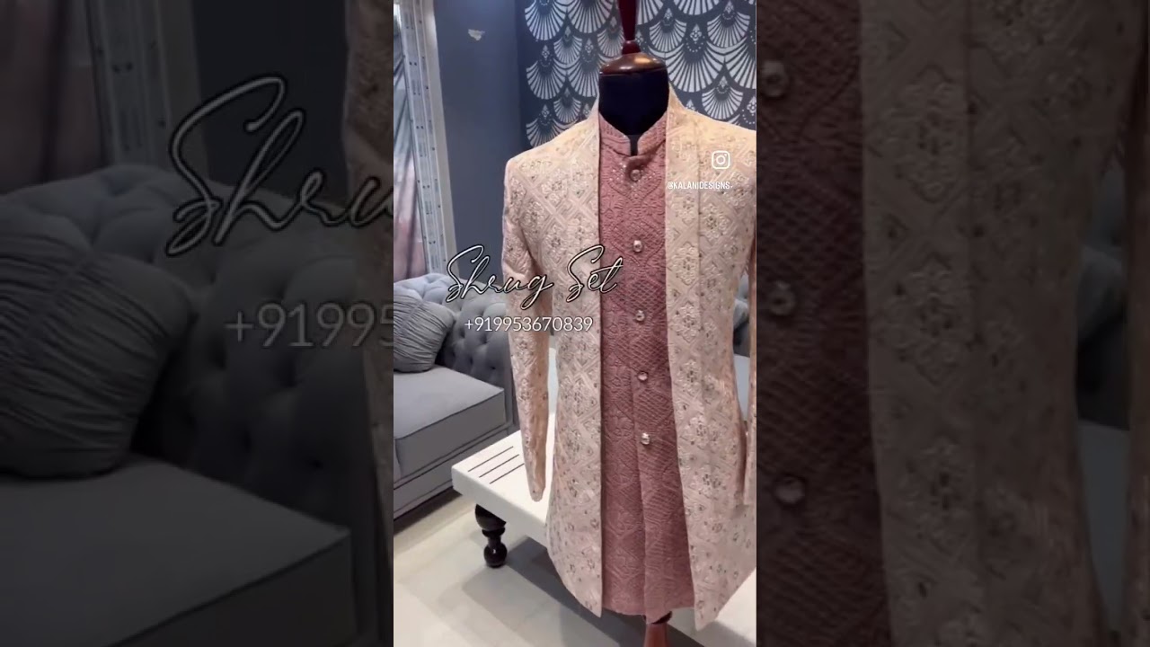 Designer Achkan Open shrug Sets for Men