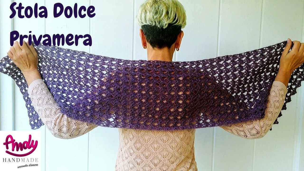 TUTORIAL Stola Dolce Uncinetto facile e veloce