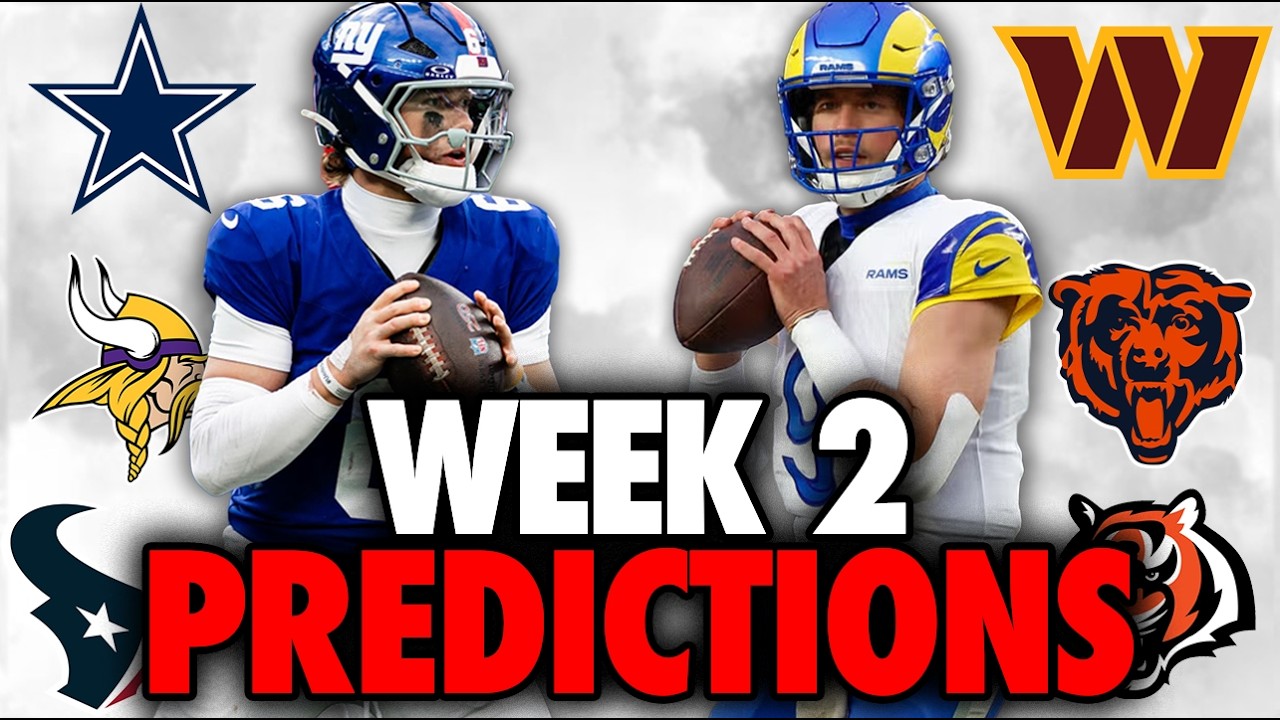 NFL Week 2 Predictions for EVERY GAME!! | NFL Analysis