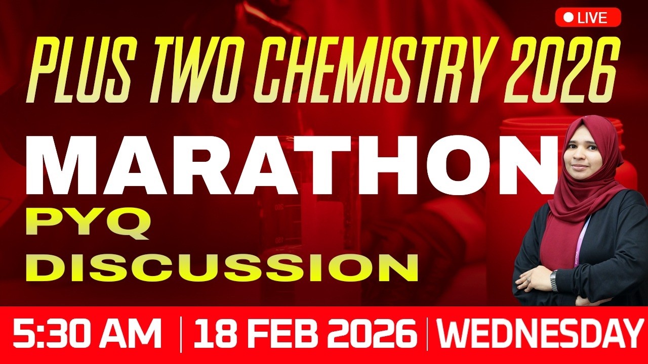 Plus Two Chemistry | Plus Two Marathon | +2 Model Exam 2026 | Free Live Classes | Avodha