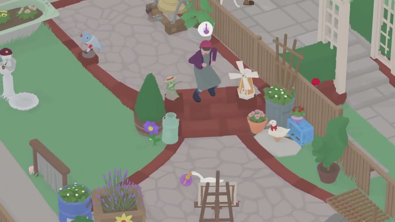 Make Someone Break the Fancy Vase | Untitled Goose Game