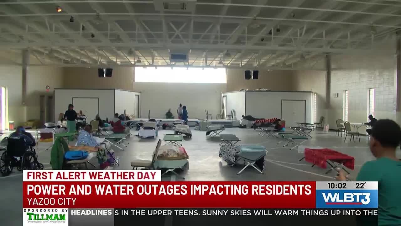 Yazoo City residents seek shelter as power outages persist after winter storm