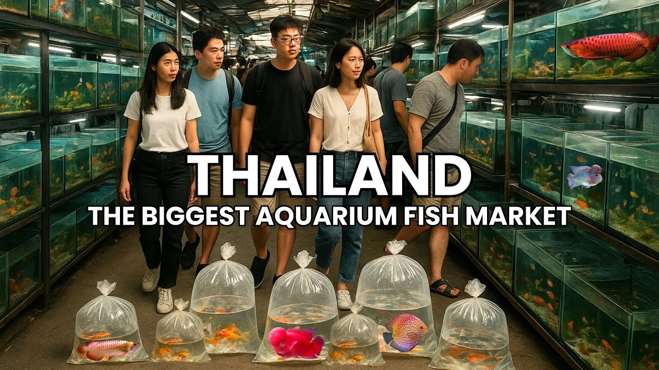 Inside The World’s Largest Aquarium Fish Market! Bangkok, Thailand | Walking Tour