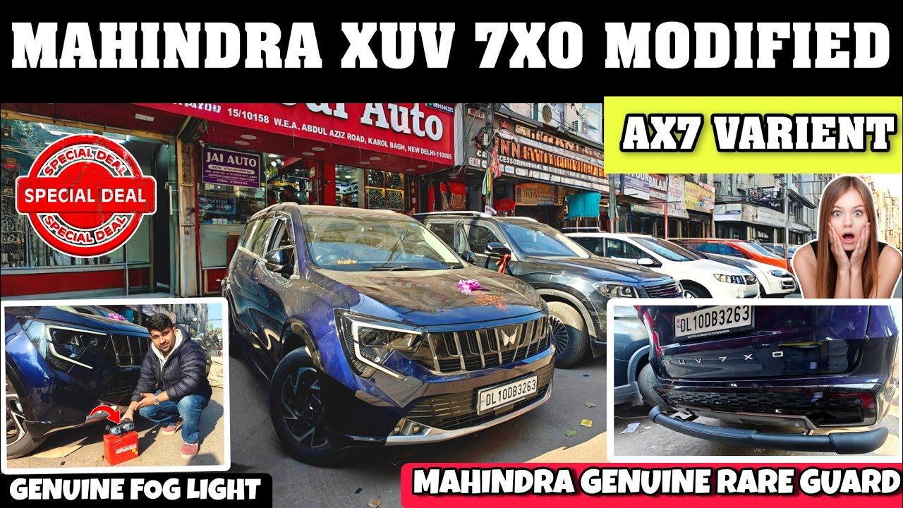 MAHINDRA XUV 7XO MODIFIED✅XUV 7XO AX7 MODIFICATION✅XUV 7XO ALLOY WHEELS✅JAI AUTO ✅#mahindra #xuv7xo