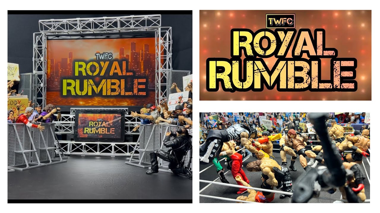 WWE figures Royal Rumble Match- 30 man TWFC 
