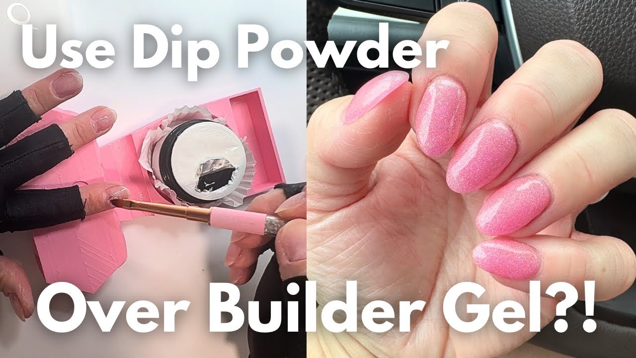 DIP POWDER NAILS OVER BUILDER GEL OVERLAY/ Perfect For Beginners/ Quit the Acetone Soaks
