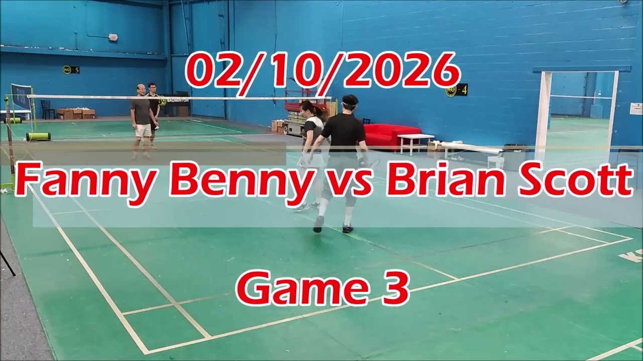 02/10/2026 Fanny Benny vs Brian Scott Games 1 - 3
