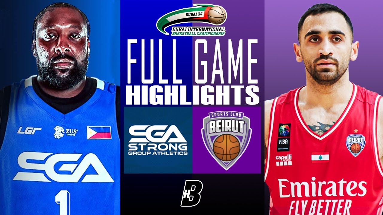 Strong Group PH vs Beirut First Full Game, Jan 28 | 34th Dubai International Basketball Championship