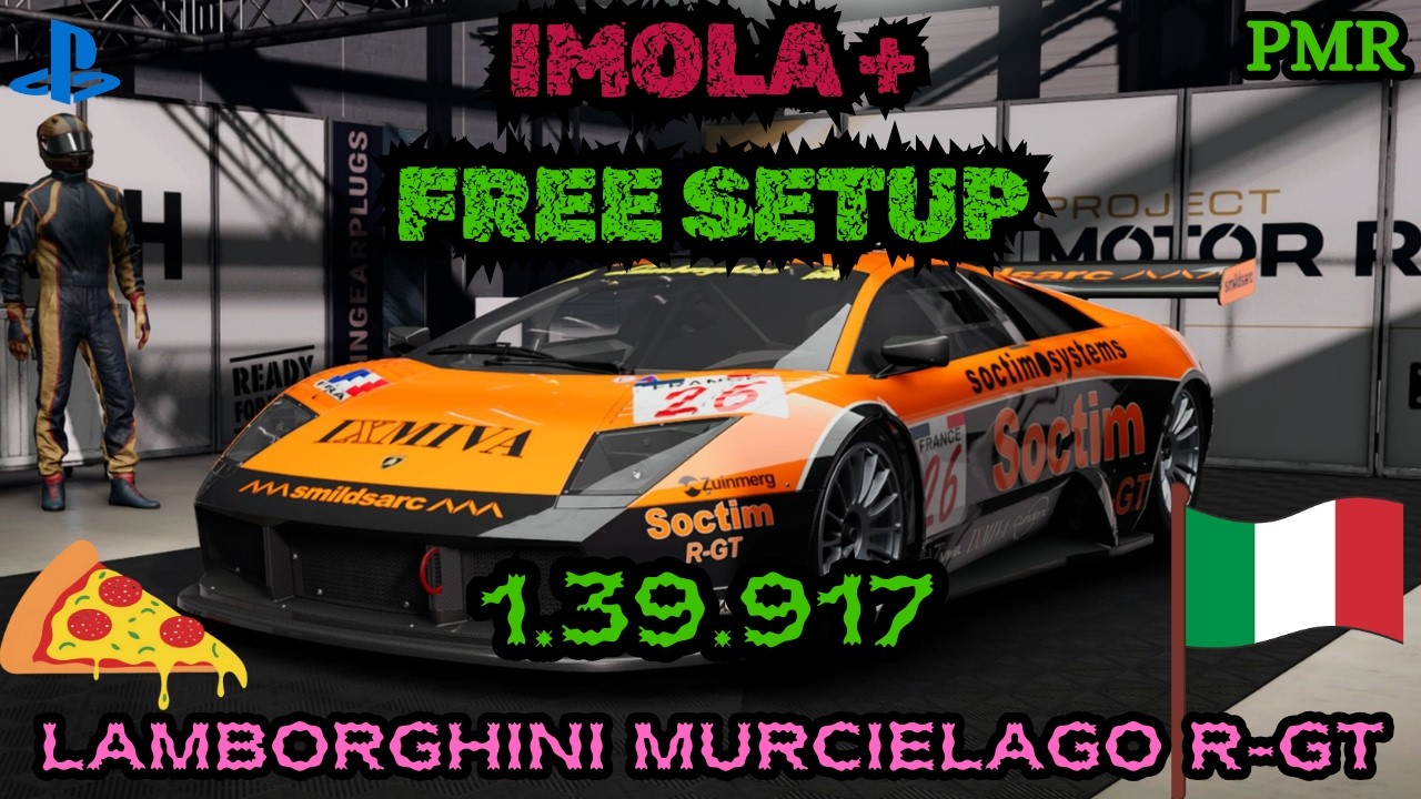 PMR PS5 | 🇮🇹 IMOLA 🇮🇹 | LAMBORGHINI MURCIELAGO R-GT + FREE SETUP | GT #projectmotorracing #ps5