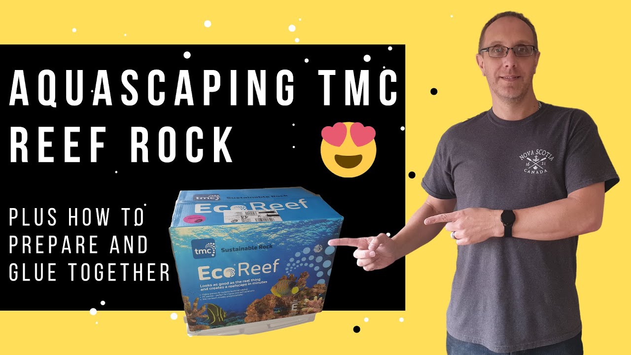 Aquascaping TMC Eco Reef Rock for my Reef Tank | Saltwater tank