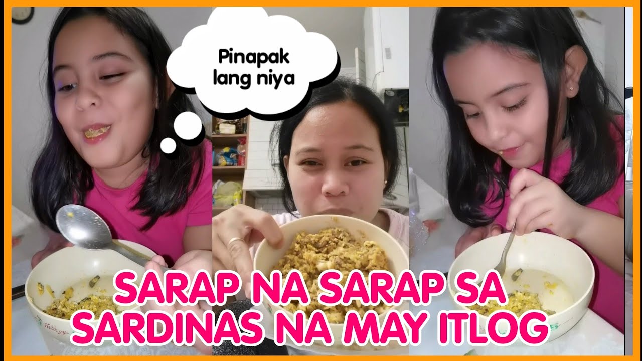 ITALIAN PINAY KID TRIED AGAIN SARDINAS WITH EGG | ITALIAN PINOY FAMILY