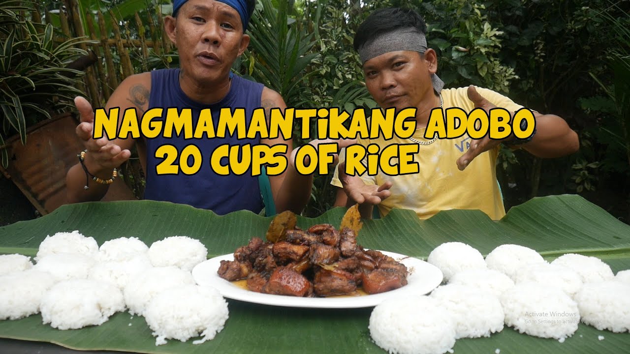 NAGMAMATIKANG PORK ADOBO WITH 20 CUPS OF RICE