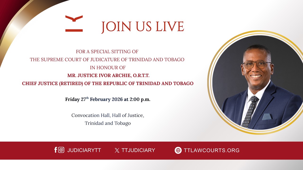 Special Sitting of the Supreme Court in honour of Mr. Justice Ivor Archie, Chief Justice ( Retired )
