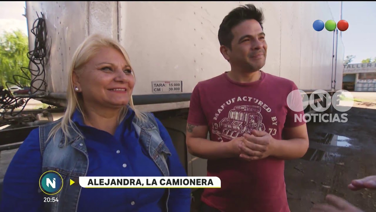 Mujer camionera -Telefe Noticias