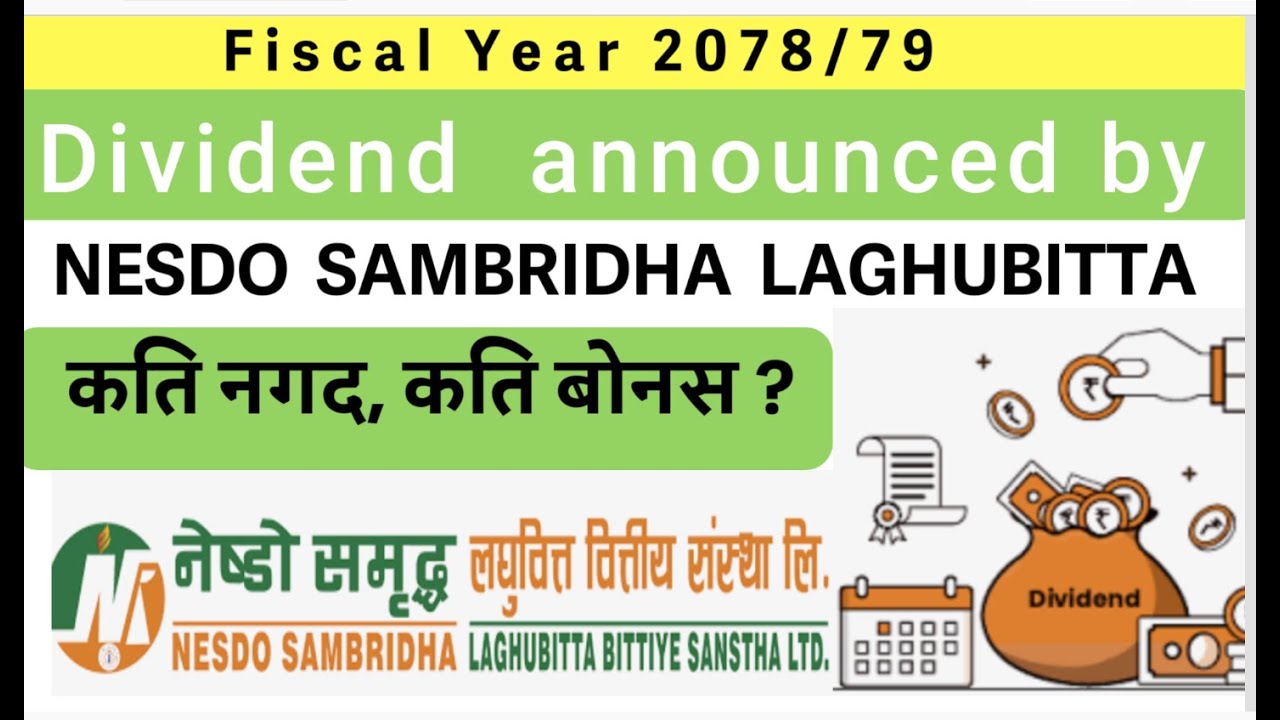Dividend update: Nesdo Sambridha laghubitta bittiya sanstha limited