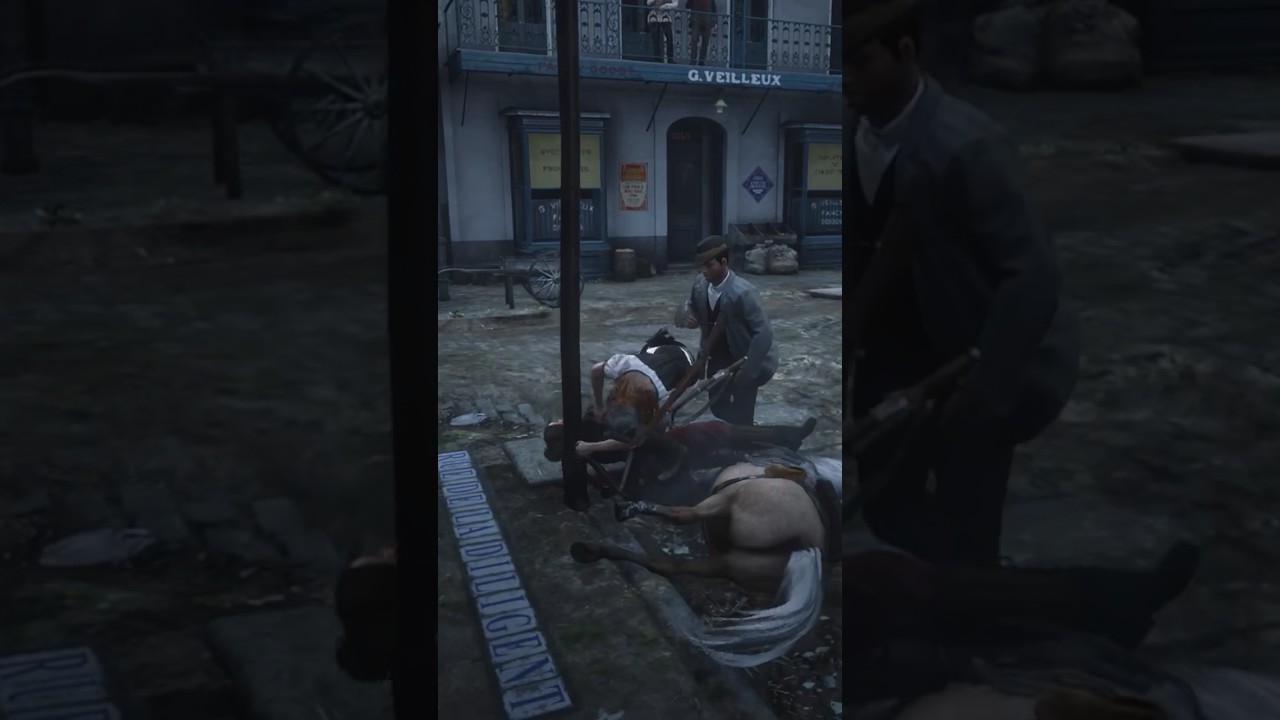 Танец на столбе и бедный мужик:) @lalampus #rdr2 #funny #games #gameplay #shorts