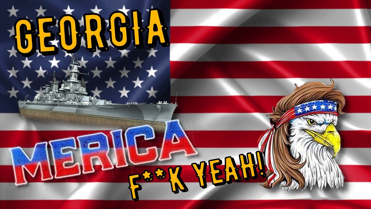World of Warships Legends - GEORGIA - Tier 7 - MERICA F**K YEAH! [deutsch/ gameplay]