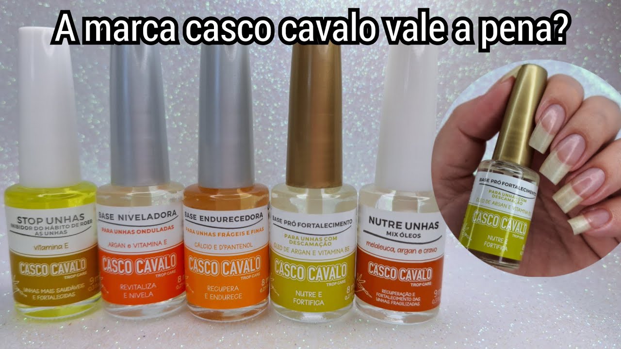 TESTANDO A MARCA CASCO CAVALO PRODUTOS PARA CUIDADOS COM AS UNHAS