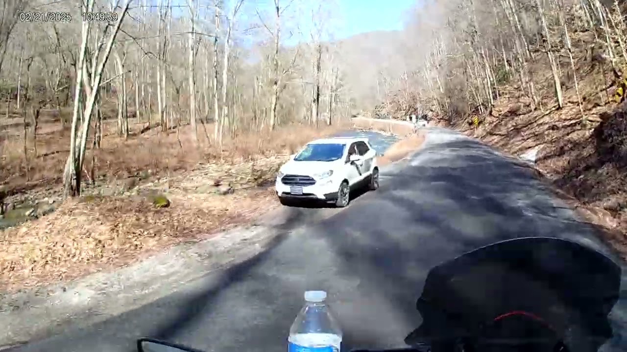 Transalp in West Virginia at a ghost town