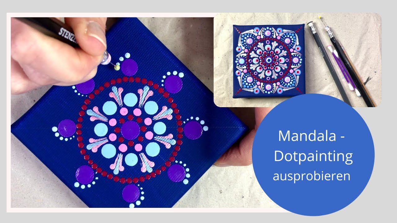 EINFACH Dotpainting ausprobieren-mit Bleistift, Wattestäbchen und Co.