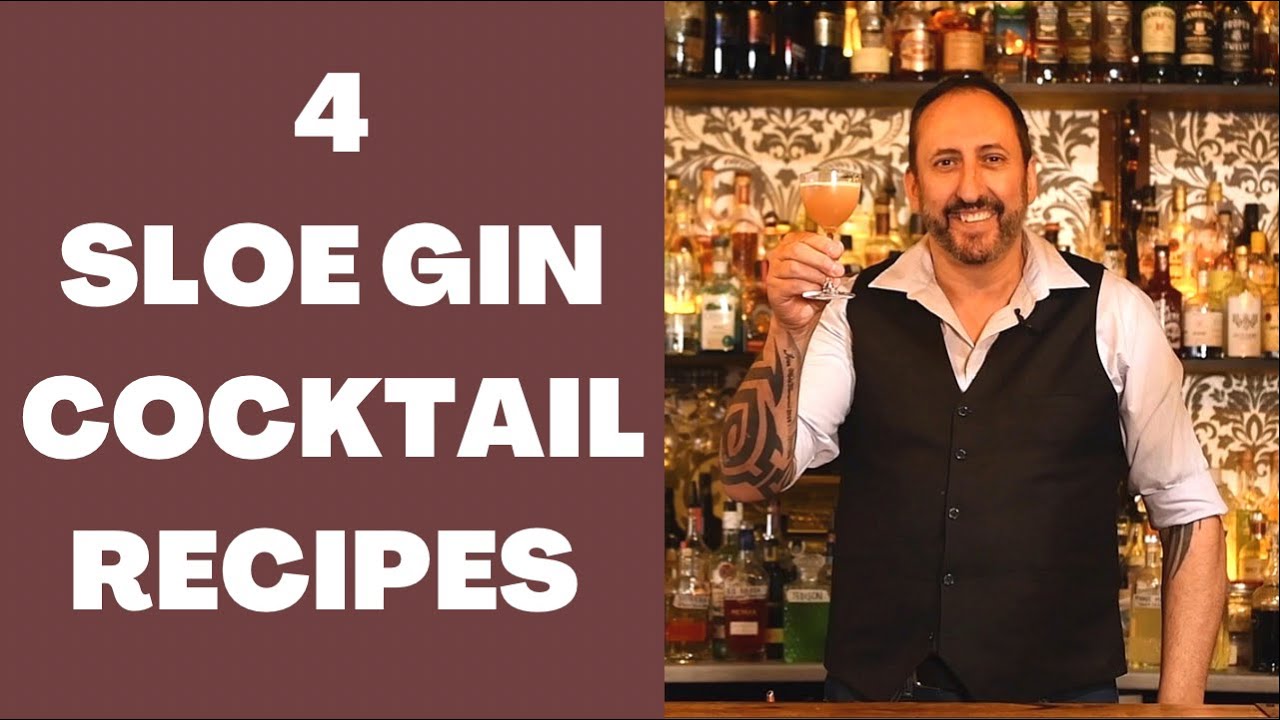 4 Delicious  Sloe Gin Cocktail Recipes/ Let's Talk Drinks