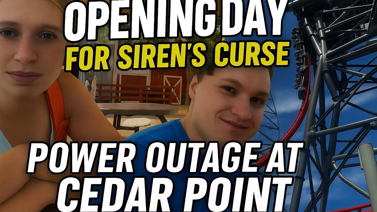 🎢 Cedar Point Opening Day: Siren’s Curse FULL Ride Review + Power Outage?! ⚡