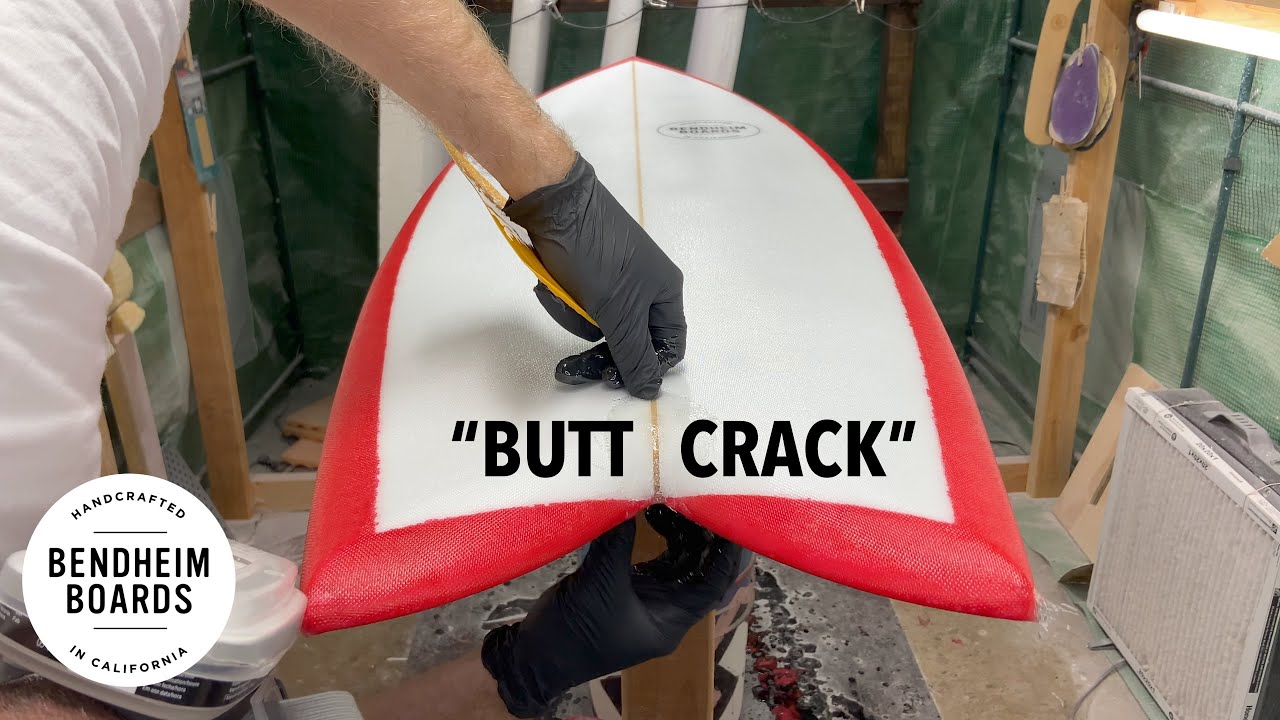 How to Laminate a Surfboard Fish Tail / Swallow Tail