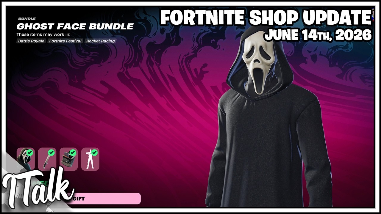 Магазин Fortnite: ПРИЗРАЧНОЕ ЛИЦО СНОВА В ПРОДАЖЕ И НЕ ТОЛЬКО! [14 июня 2026 г.] (Fortnite, Глава 7)