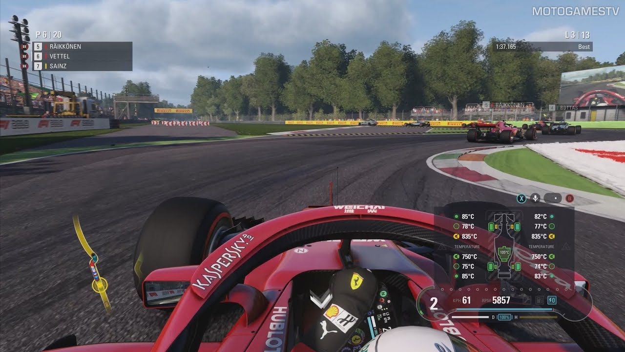 F1 2018 - 25% Race at Monza (+ Formation Lap & Safety Car)