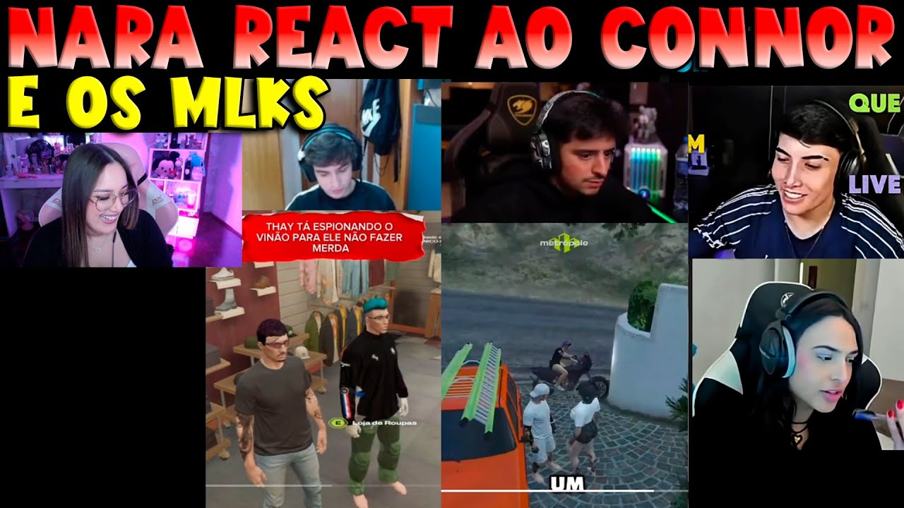 NARA REACT AO CONNOR E A FRANÇA 🔥👀 - KOGA GTA RP CLIPS
