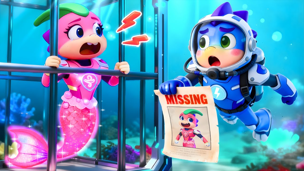 FLORA Mermaid is MISSING?! BOLT on a Thrilling Rescue Adventure! | Funny Cartoon | Dino Animation