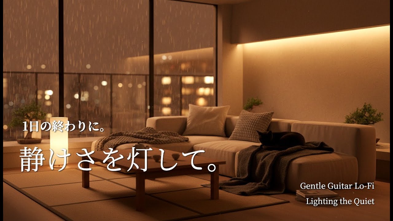【夜の癒しBGM】1日の終わりに、静寂を灯して。｜Lighting the Quiet – Gentle Guitar Lo-Fi 🌙🎵