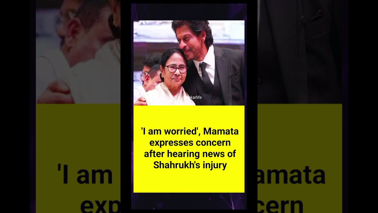 ##Mamata Banerjee Reacts to# Shahrukh Khan's Injury I Am Worried#dothingsyoudontwanttodo #bollywood