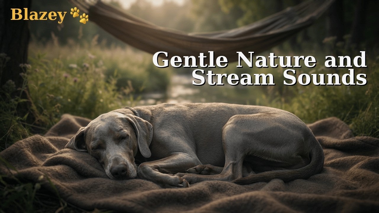 Blazey Sleeping by a stream🐾 Gentle nature and stream sounds for Deep Sleep & Relaxation(8 Hours)
