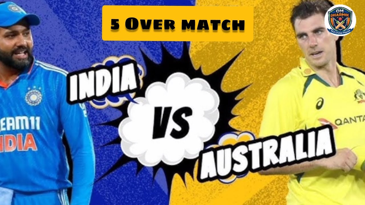 India VS Australia - 5 over match #realcricket24 #cricket #viral #viratkohli #rohitsharma 