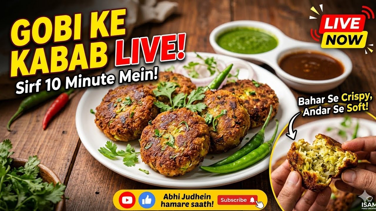 LIVE:Cabbage Kabab Recipe: Patta Gobi se banayein itne crispy aur laziz kabab! 🥬🔥