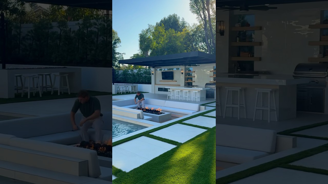This isn&rsquo;t just a backyard&mdash;it&rsquo;s a lifestyle upgrade. 🔥 #pool #backyarddesign #firepit