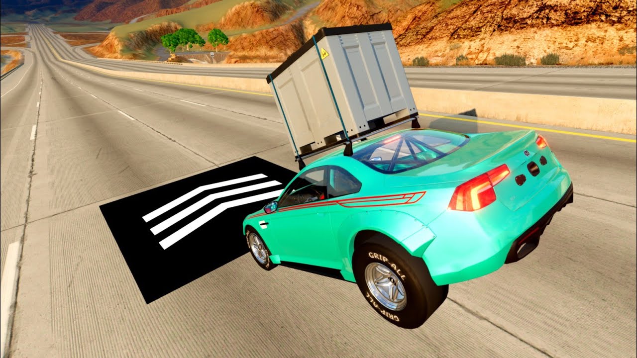 Instant 1200 MPH Acceleration: Which BeamNG Car Survives! BeamNGDrive #23