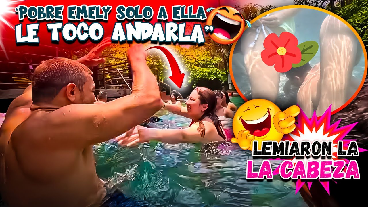COMO cuando éramos Niños: JUGANDO la MICA FRUTA en la PISCINA de AGUAS TERMALES