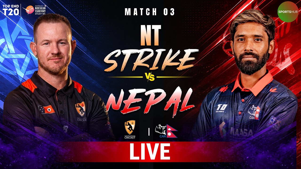 Live | NT Strike vs Nepal | Match 3 | Top End 2026 | ZP1J