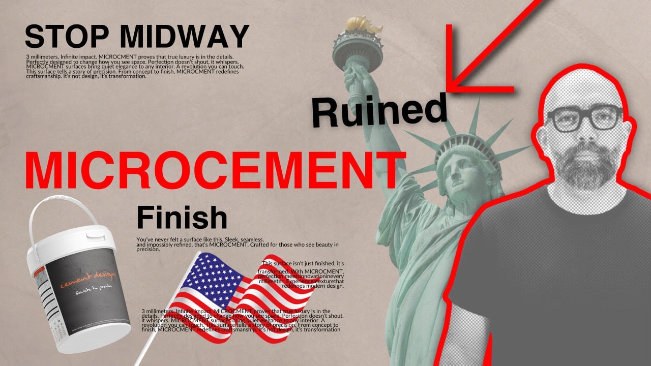 STOP MIDWAY = RUINED MICROCEMENT FINISH
