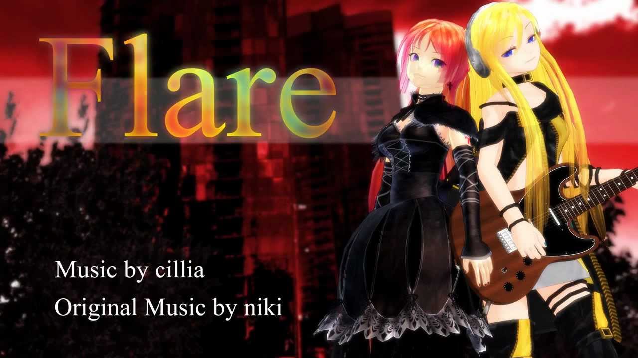 【MMD】FLARE【銀獅式波音リツ】
