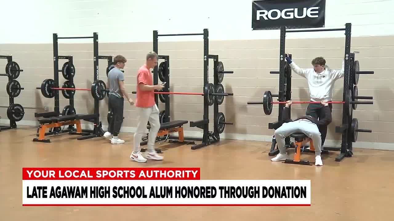Agawam High School gets new gym equipment in honor of late student-athlete