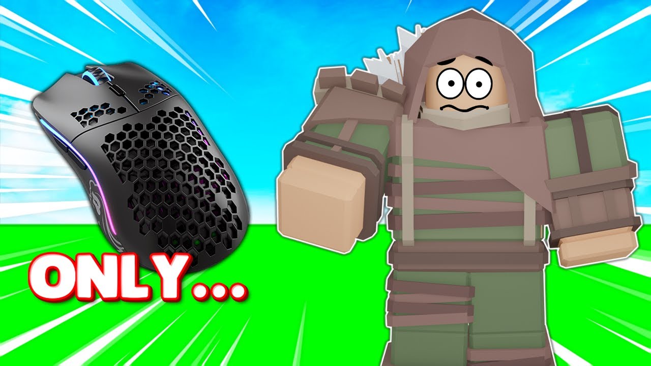 Mouse Only Challenge In Roblox Bedwars...