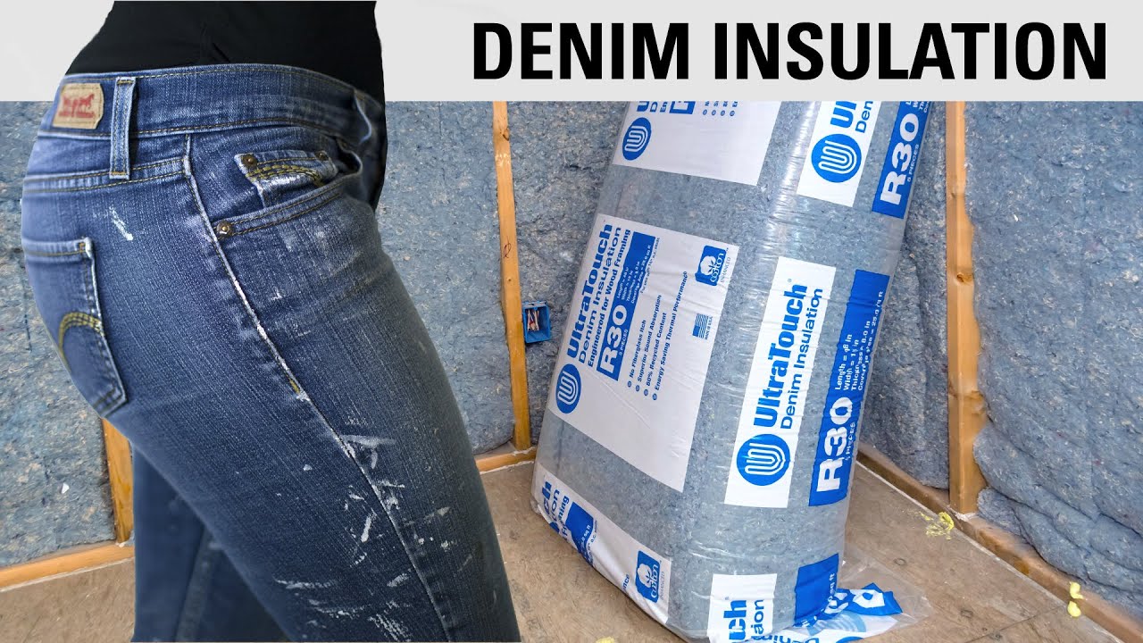 Converting jeans into denim insulation