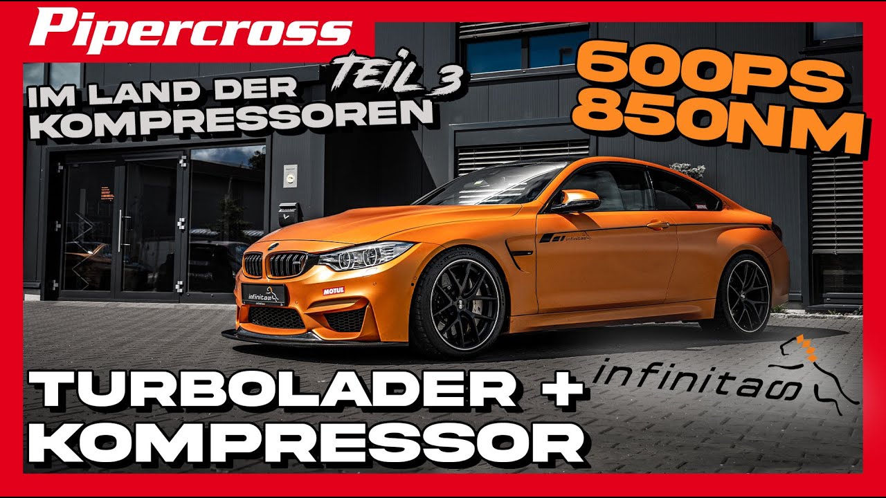Pipercross - Infinitas Hybrid Charger®️600PS 850Nm im BMW M4 F82 Bi-Turbo + Kompressor